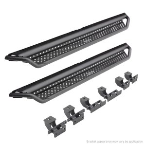 Toyota Tundra Side Steps - Go Rhino - Dominator Xtreme D1 - Black - `22-`24